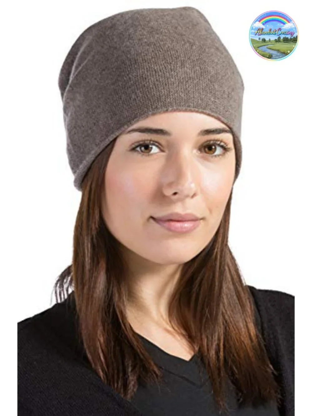 Women's 100% Pure Cashmere Slouchy Beanie Winter Hat